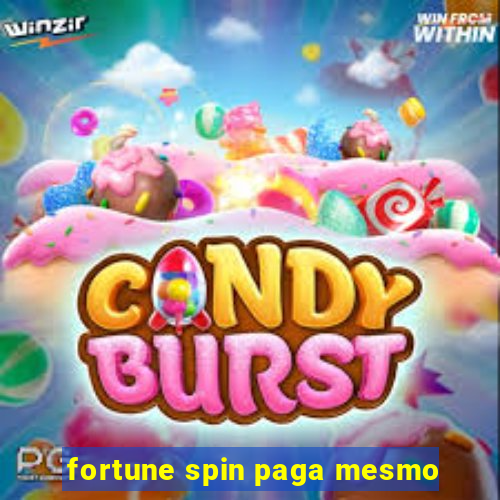 fortune spin paga mesmo